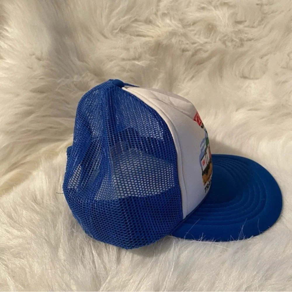 Trucker Snap Back Hat Blue White‎ Morgan Transport Equipment J Hats